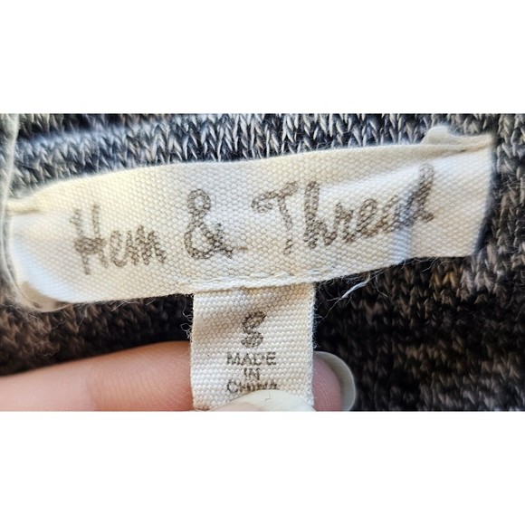 Hem & Thread Women's SZ S Asymmetrical Full Zip Riding Jacket Grey - Picture 5 of 6